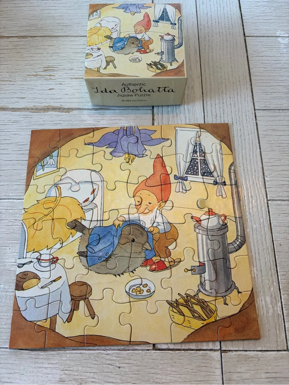 1982 Authentic Ida Bojhatta Jigsaw Puzzle, 36 Pcs 7.5x7.5